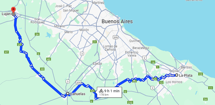 Ruta La Plata - Lujan